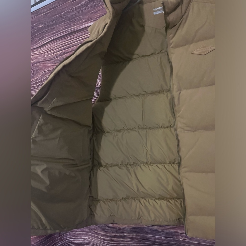 Merrell Tan Puffer Vest - Picture 3 of 7